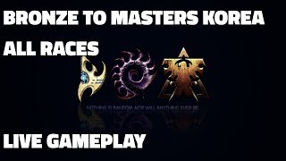 Bronze to Masters Korea  Plat 2 to Diamond 3 Terran Zerg Protoss  Live GameplayGuide [upl. by Eidde]