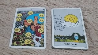 Diez de oros combinaciones con todos los arcanos menores del tarot diezdeoros combinacionestarot [upl. by Ruenhs]