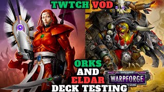 Orks and Eldar in Imperium Meta  Warhammer 40000 Warpforge [upl. by Palmira]