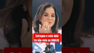 Entregou o voto dela Eu não voto no BOULOS pablomarçal shorts short [upl. by Orton471]