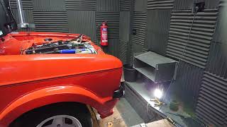 mk2 escort 25 duratec on the danst Engineering dyno plenty of ITB noise [upl. by Haile236]