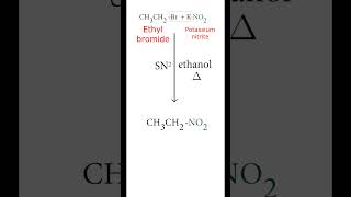 Preparation of nitroethane from ethyl bromide  Organic Nitrogen Compounds  Class 12 shorts [upl. by Basham543]