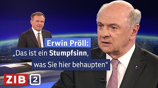 Legendäres PröllInterview bei Armin Wolf  ZIB2 vom 27032017 [upl. by Annabell621]