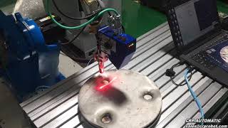 CROBOTP robot Shaped laser tracking [upl. by Htiduy]