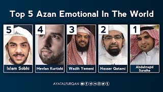 Top 5 Most beautiful Azan in the world 2019  أجمل 5 اذان في العالم [upl. by Bullion]