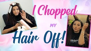 I CHOPPED MY HAIR OFF  Hair transformation Vlog  Gauahar Khan [upl. by Rufe317]