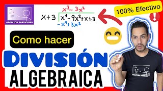 ✅DIVISIÓN ALGEBRAICA  𝙋𝙖𝙨𝙤 𝙖 𝙋𝙖𝙨𝙤😎​🫵​💯​ Álgebra [upl. by Tung71]