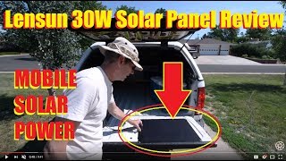 Lensun 30W 12V Flexible Solar Panel Review [upl. by Nivan324]