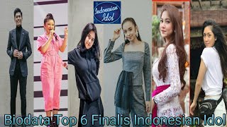 Biodata Top 6 Kontestan Indonesian Idol Season 10 [upl. by Anihpesoj]