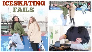 WE CANT ICE SKATE  Vlogmas 17 [upl. by Labaw51]