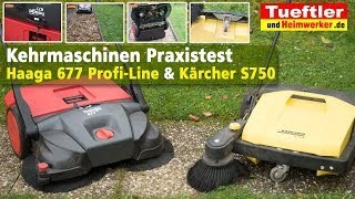 Haaga 677 u Kärcher S750 Test  AkkuKehrmaschine oder Handkehrmachine  Der Praxis Vergleich [upl. by Karilynn702]