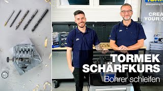 Bohrer schleifen mit der Vorrichtung für Bohrer DBS22  Teil 6  Tormek Live Schärfkurs [upl. by Wyly579]