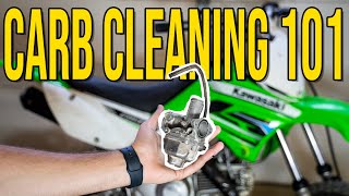 How to clean a dirt bikes carburetor Made SIMPLE [upl. by Leiba]