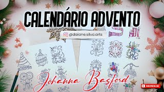 Colorindo inky advent calendário dia 01 [upl. by Peddada]