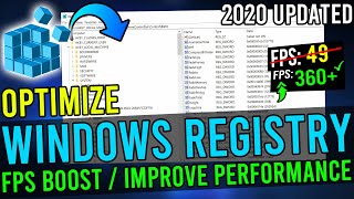 🔧 How To Boost FPS In ANY Games By Optimizing Windows 10 Registry ✅ Improve Windows 10 Performance [upl. by Assertal]