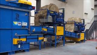 Haylage processing system with a dual bale unroller [upl. by Er529]