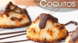 Galletas de Coco Coquitos con Chocolate Facilísimos [upl. by Amabelle25]