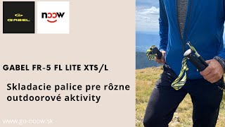 Skladacie palice na trailový beh treking a rôzne outdoorové aktivity Gabel FR5 Lite XTS  L [upl. by Louisette154]