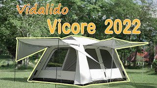 Vidalido Vicore 2Room 2022 V1ตัวเก่าเต็นท์ครอบครัวไซส์ใหญ่ ช้างยิ้ม แคมป์ปิ้ง [upl. by Tama]