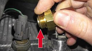 Coolant Fan Switch Testing WITHOUT Removing From The Vehicle  How To Bypass Radiator Fan Switch [upl. by Khano257]