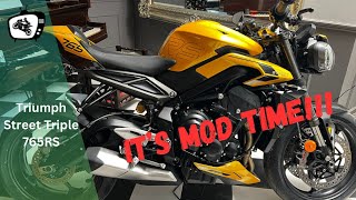 My Triumph Street Triple 765 RS Modifications  Now the bike will be even better [upl. by Firestone]