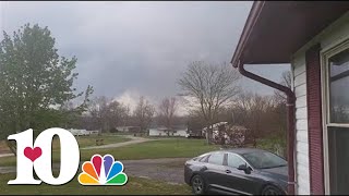 Video shows tornado forming in Sunbright area on April 2 [upl. by Vtehsta]