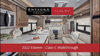 2022 Esteem Walkthrough  Class C Motorhome  Entegra Coach [upl. by Vyky315]