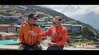 Suraj Talks to Senior Icefall Doctor Ang Sarky Sherpa [upl. by Enelav]