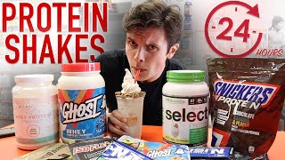 I Only Drank PROTEIN SHAKES For 24 HOURS PROTEIN POWDER REVIEW [upl. by Daza611]