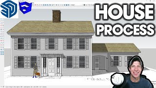 Modeling a DETAILED HOUSE in SketchUp [upl. by Thad]