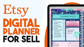 ✅ How To Make a DIGITAL PLANNER To Sell On Etsy 2024 Tutorial For Beginners [upl. by Sirtimid]