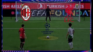 Penalties  Milan Vs Liverpool  UCL  Simulation and Prediction [upl. by Emolas]