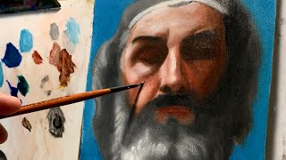 Painting a Master Copy of Bouguereau’s Portrait from Homer and His Guide [upl. by Ijies844]