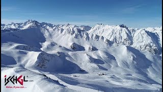 Drohnen Snowupdate 16 Jänner 2019 IschglSamnaun Silvretta Arena [upl. by Anaek487]