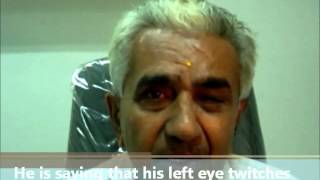 How Eyelid Twitch Blepharospasm treated with Botox injection [upl. by Lindsy]