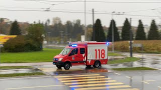 Einsatzfahrt Feuerwehr EbikonDierikon TLF quotGötziquot und Betriebsfeuerwehr Schindler [upl. by Leahcir373]