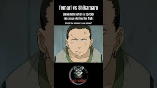 Temari vs Shikamaru Sikamaru gives a special message during the fight Naruto shorts [upl. by Merdith]