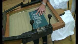 How to silk screen print in 4 minutes [upl. by Anidnamra]