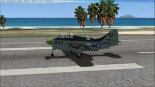 Fairey Gannet AS1 im FSX [upl. by Rogerio603]