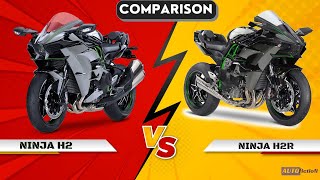 Kawasaki Ninja H2 Vs H2R  Know Which Is Better  Detailed Comparison  Autofiction [upl. by Anamuj810]