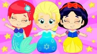 Groovy The Martian plays Become a Disney Princess APP  Little Mermaid Elsa Frozen amp Snow White [upl. by Hareenum463]