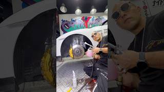 behind wheel detailing full short process  car wow super clean detailing crazy automobile [upl. by Dorette]