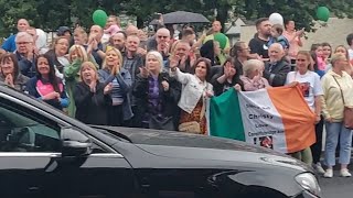 Christy Dignam Rest in peace Finglas West pay their Respects to local Music hero 17th June 2023 [upl. by Mattie]