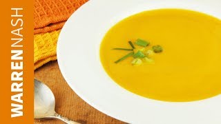 Butternut Squash Soup  with just 5 ingredients  Recipes from FitBritscom [upl. by Boles]