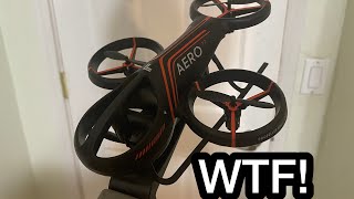 Most Futuristic Drone From WALMART Sharper Image Aero Drone ReviewFlight [upl. by Irahs]