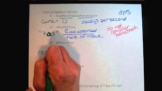 Chem 309 Nuclear Chemistry Part 4 Biological Effects of Ionizing Radiation [upl. by Pulcheria]