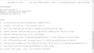 DifferentSLIAuto  Instructions  SLI any Nvidia gpus  unsupported motherboards  no bridge [upl. by Leimaj]