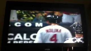 Molina spits in umpires face [upl. by Retsbew]