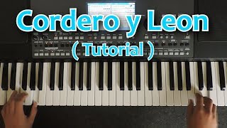 CORDERO Y LEÓN TUTORIAL PIANO 🎹 [upl. by Elocaj447]