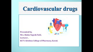 Cardiovascular drugs1Cardiotonic drugs [upl. by Katzir714]